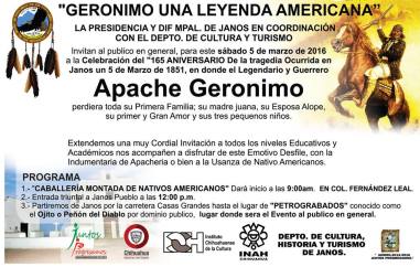 Gerónimo, homenaje en Janos