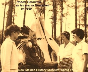 Robert Geronimo en la reserva Mescalero en 1959 (New Mexico History Museum, Santa Fe)